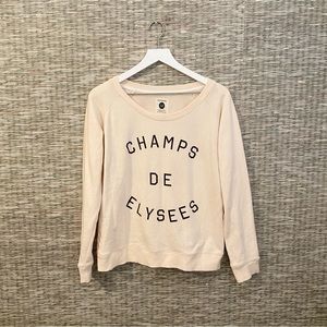 Champs De Élysées Scoop Neck Sweatshirt